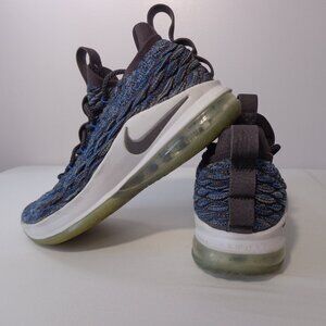 Nike LeBron 15 Low Shoes Blue Gray Basketball Air Max AO1755-400 Men's Size‎ 8